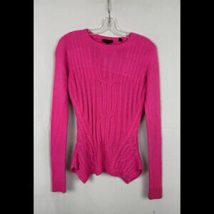 Ted Baker Daisuma Cable Knit Sweater Hot Pink Size 1 Ted, US 4